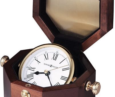 4 H Oceana Maritime Clock Polished Brass For Sale