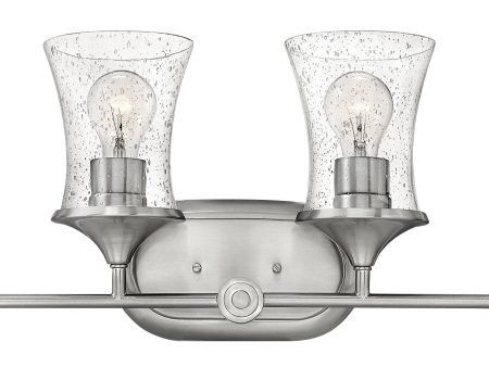 30 W Thistledown 4-Light Bath Four Light in Brushed Nickel with Clear Supply