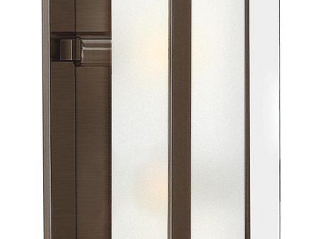 8 W Latitude 2-Light Two Light Sconce in Oil Rubbed Bronze For Sale