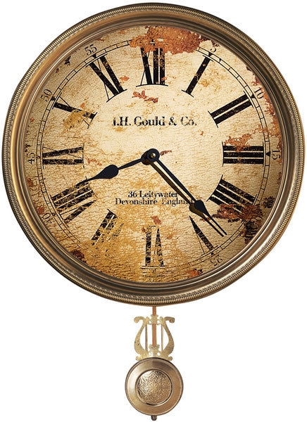 21 H J.H. Gould and Co. III Wall Clock Antique Brass Online now