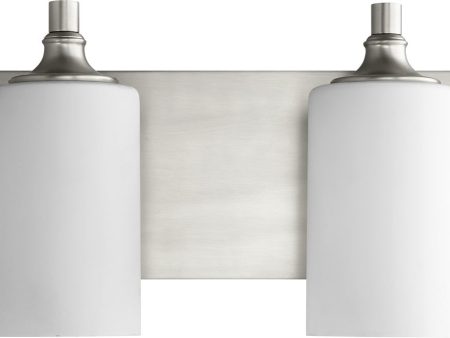 17 W Celeste 2-light Bath Vanity Light Satin Nickel Online Sale