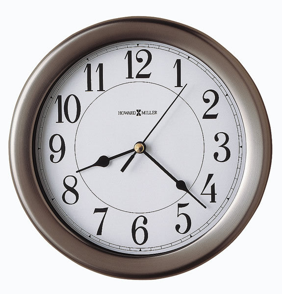 9 H Aries Wall Clock Brushed Nickel Online Sale