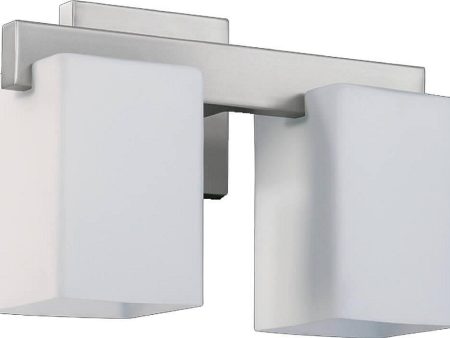 12 W Modus 2-Light Wall Sconce Satin Nickel Supply