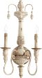 12 W Salento 2-Light Wall Sconce Persian White Online Sale