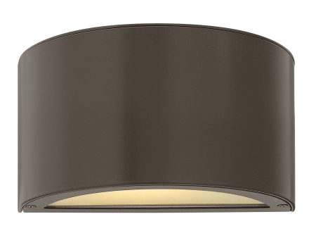 5 H Luna 1-Light Small Outdoor Wall Light in Bronze Online Sale