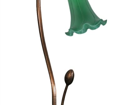 16 H Green Pond Lily Accent Lamp Online Sale