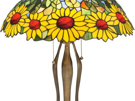 24 H Wild Sunflower Table Lamp on Sale