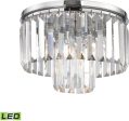 12 W Palacial 1-Light LED Pendant Polished Chrome Discount