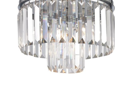 12 W Palacial 1-Light LED Pendant Polished Chrome Discount