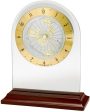 7 H World Time Arch Table-top Clock Rosewood Cheap