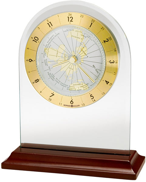 7 H World Time Arch Table-top Clock Rosewood Cheap