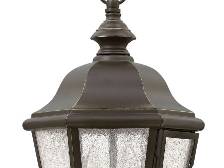 10 W Edgewater 3-Light Outdoor Hanging Light in Oil Rubbed Bronze Fashion