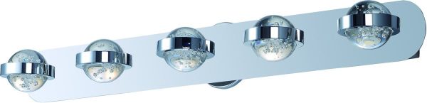 36 W Cosmo LED 5-Light Bath Vanity Polished Chrome Fashion