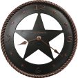 11 H Maverick Wall Clock Aged Bronze For Cheap