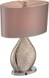 23 H Mandalay 1-Light Table Lamps Gold Glass Body For Discount