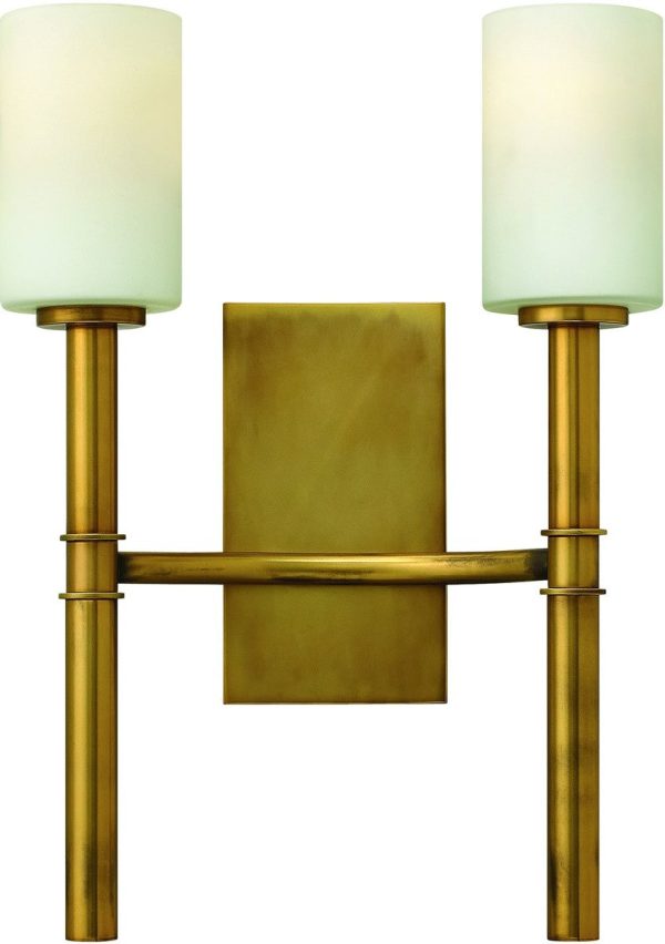 13 W Margeaux 2-Light Wall Sconce Vintage Brass Online now