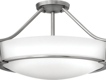 21 W Hathaway 3-Light LED Semi-Flush Foyer Light Antique Nickel Online