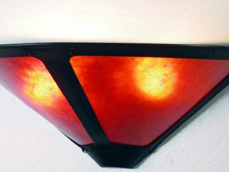 17 W Van Erp Amber Mica Wall Sconce For Discount