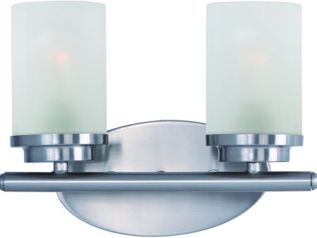 12 W Corona 2-Light Bath Vanity Satin Nickel Online