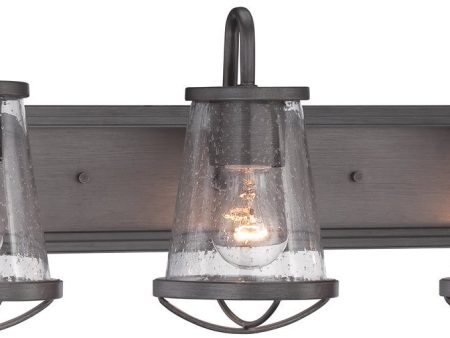 24 W Darby 3-Light Wall Lantern Weathered Iron Supply