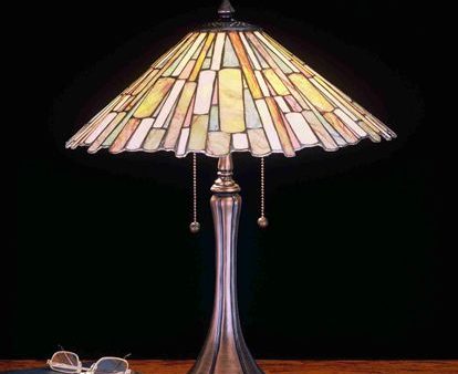 23 H Delta Jadestone  Tiffany Table Lamp Hot on Sale