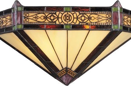 14 W Filigree Tiffany 2-Light Wall Sconce Aged Bronze Discount