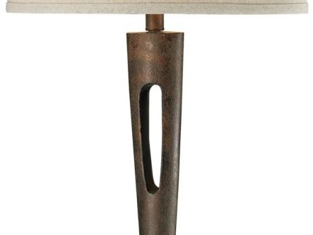 35 H Martcliff 1-Light 3-Way LED Table Lamp Burnished Bronze For Cheap