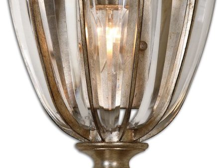 9 W Vicentina 1-Light Vanity Strip Burnished Silver Champagne Cheap