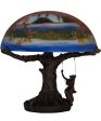 13 H Parrish Reveries Reverse Painted  Table Lamp Hot on Sale