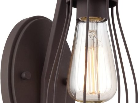 9 H Brooklyn 1-Light Wall Lantern Bronze Cheap