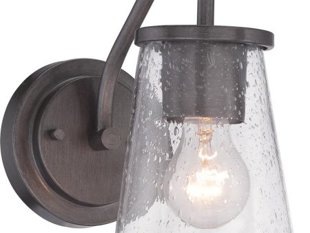 10 H Darby 1-Light Wall Lantern Weathered Iron Cheap