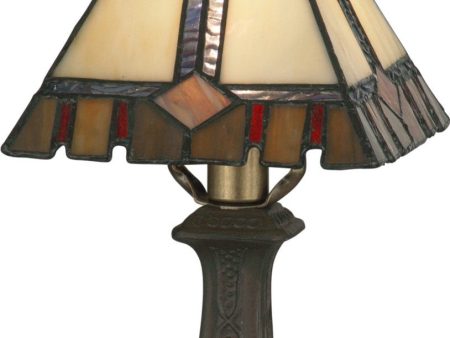 11 H Castle Cut 1-Light Accent Lamp Antique Bronze Online now