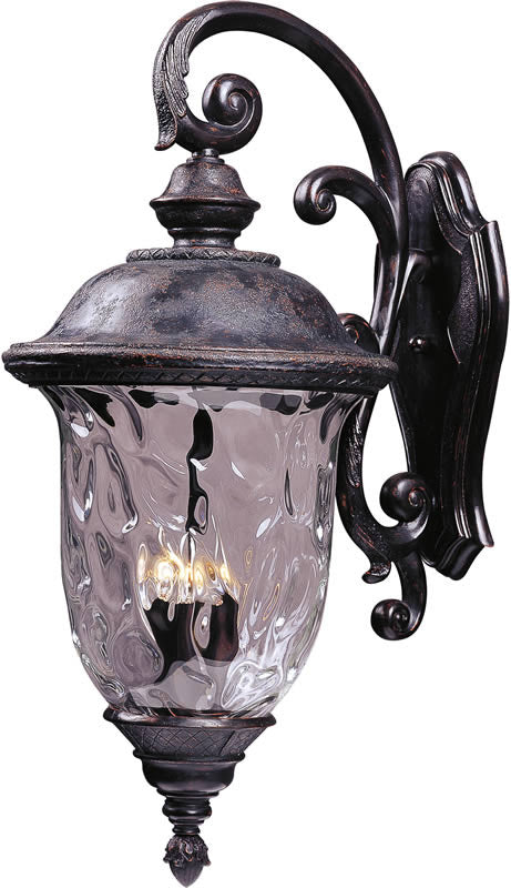 31 H Carriage House Vivex 3-Light Outdoor Wall Mount Oriental Bronze on Sale