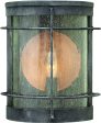 9 H Newport 1-Light Outdoor Wall Light Aged Zinc For Discount