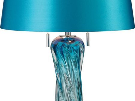 24 H Vergato 2-Light Table Lamp Blue Online