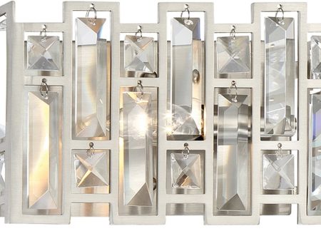 10 W West 65th 1-Light Wall Sconce Satin Platinum For Discount