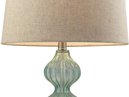 25 H 1-Light 3-Way Table Lamp Light Green For Cheap