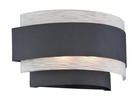 10 W Gaetano 2-light Sconce Black Online