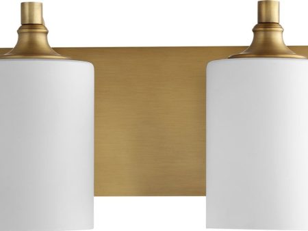 17 W Celeste 2-light Bath Vanity Light Aged Brass For Discount