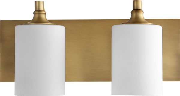 17 W Celeste 2-light Bath Vanity Light Aged Brass For Discount