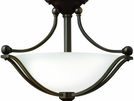 19 W Bolla 2-Light Chandelier Olde Bronze Hot on Sale