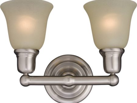 16 W Bel Air 2-Light Bathroom Vanity Satin Nickel on Sale