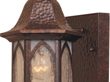 9 H Berkshire 1-Light Outdoor Wall Lantern Burnished Antique Copper Cheap