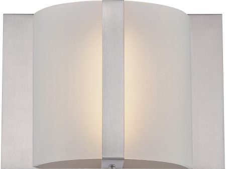 9 W Waldo 1-Light Wall Sconce Polished Silver Supply