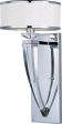 9 W Metro 1-Light Wall Sconce Polished Chrome on Sale