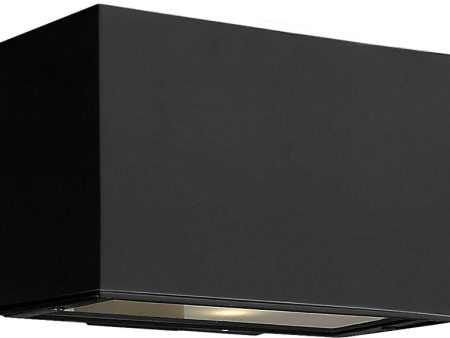 6 H Atlantis 1-Light Outdoor Wall Mount Satin Black For Cheap