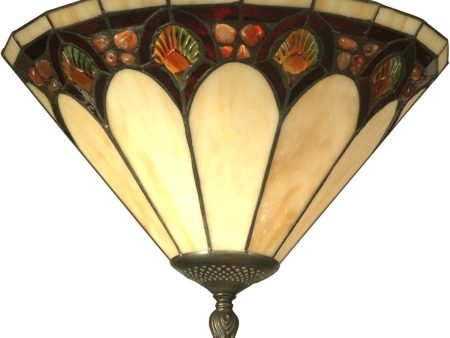 14 W 1-Light Tiffany Wall Sconce Antique Bronze on Sale