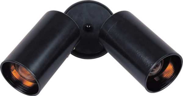 10 H Spots 2-Light Outdoor Wall Mount Black Online