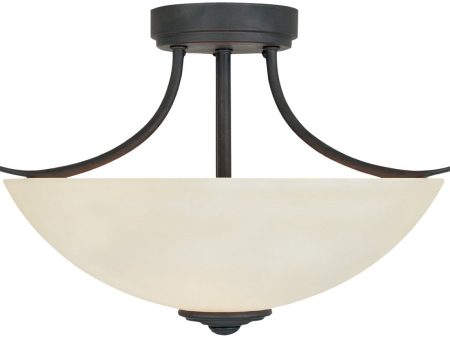 16 W Montego 2-Light Semi-Flush Oil Rubbed Bronze Supply