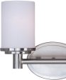 13 W Cylinder 2-Light Bath Vanity Satin Nickel Supply